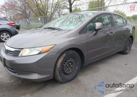 2012 Honda Civic Lx из США, поврежденный, VIN 19XFB2F55CE341893